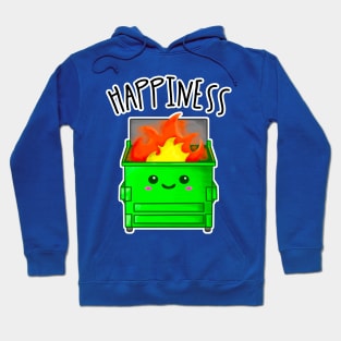 Kawaii Dumpster Fire. Happiness Hoodie